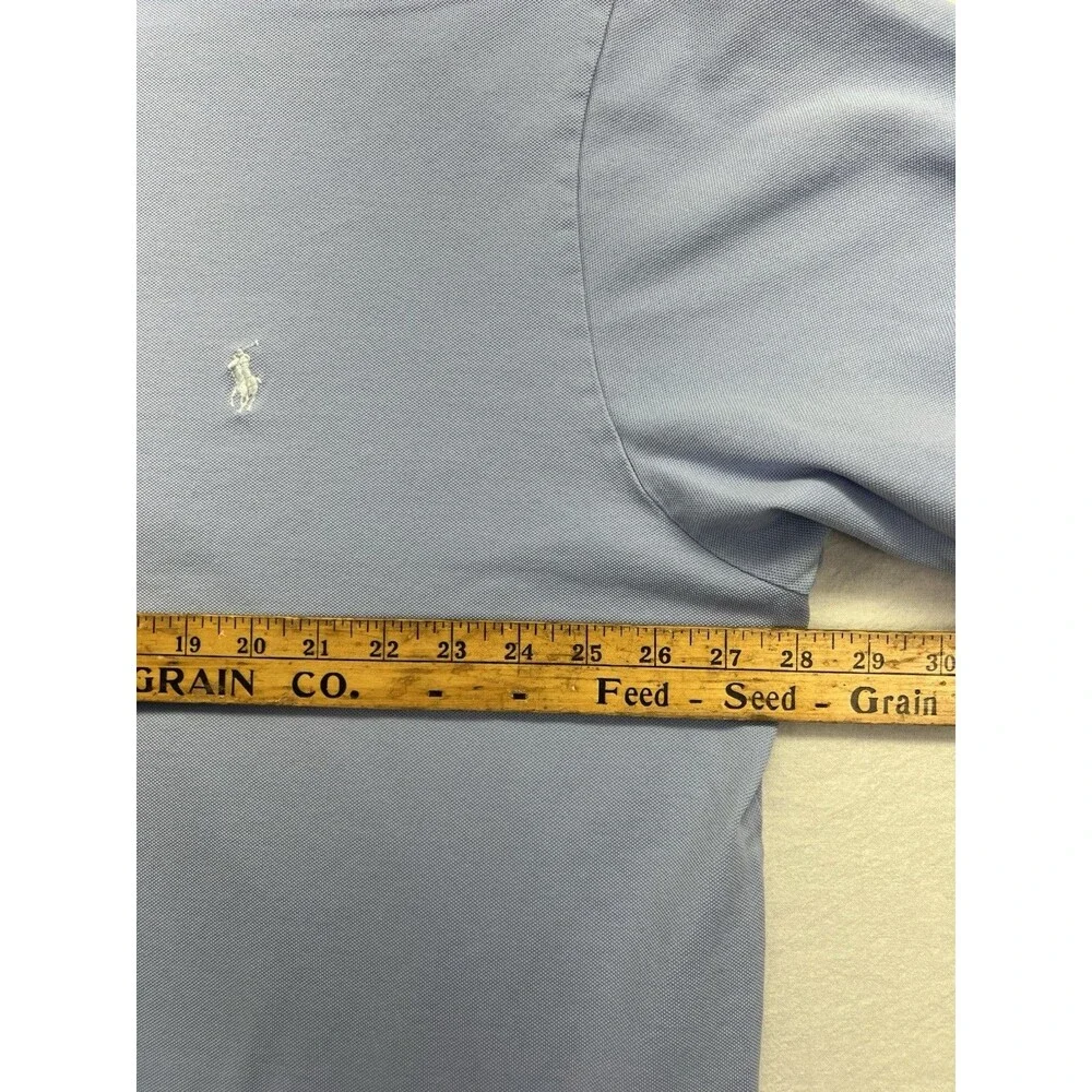 Polo Ralph Lauren Polo Shirt Mens 2XLT Blue Stretch Cotton Short Sleeve Big Tall